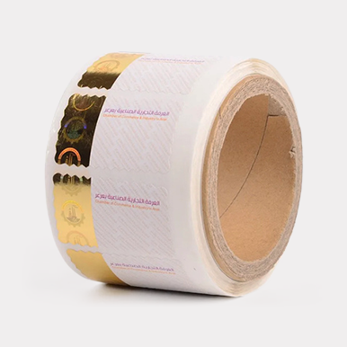 Hot Stamping Hologram Stickers Hologram trip Label