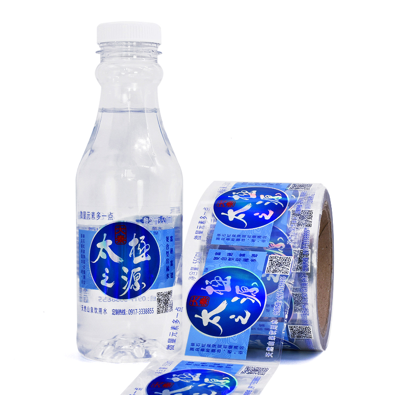 Transparent BOPP bottle water label shrink label
