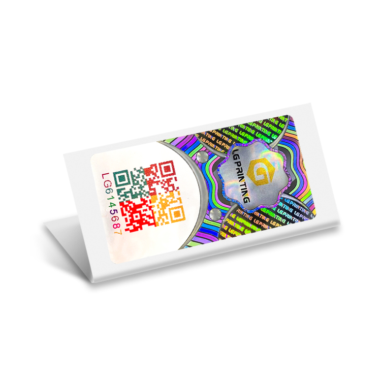 Anti counterfeit qr code genuine authentic hologram sticker