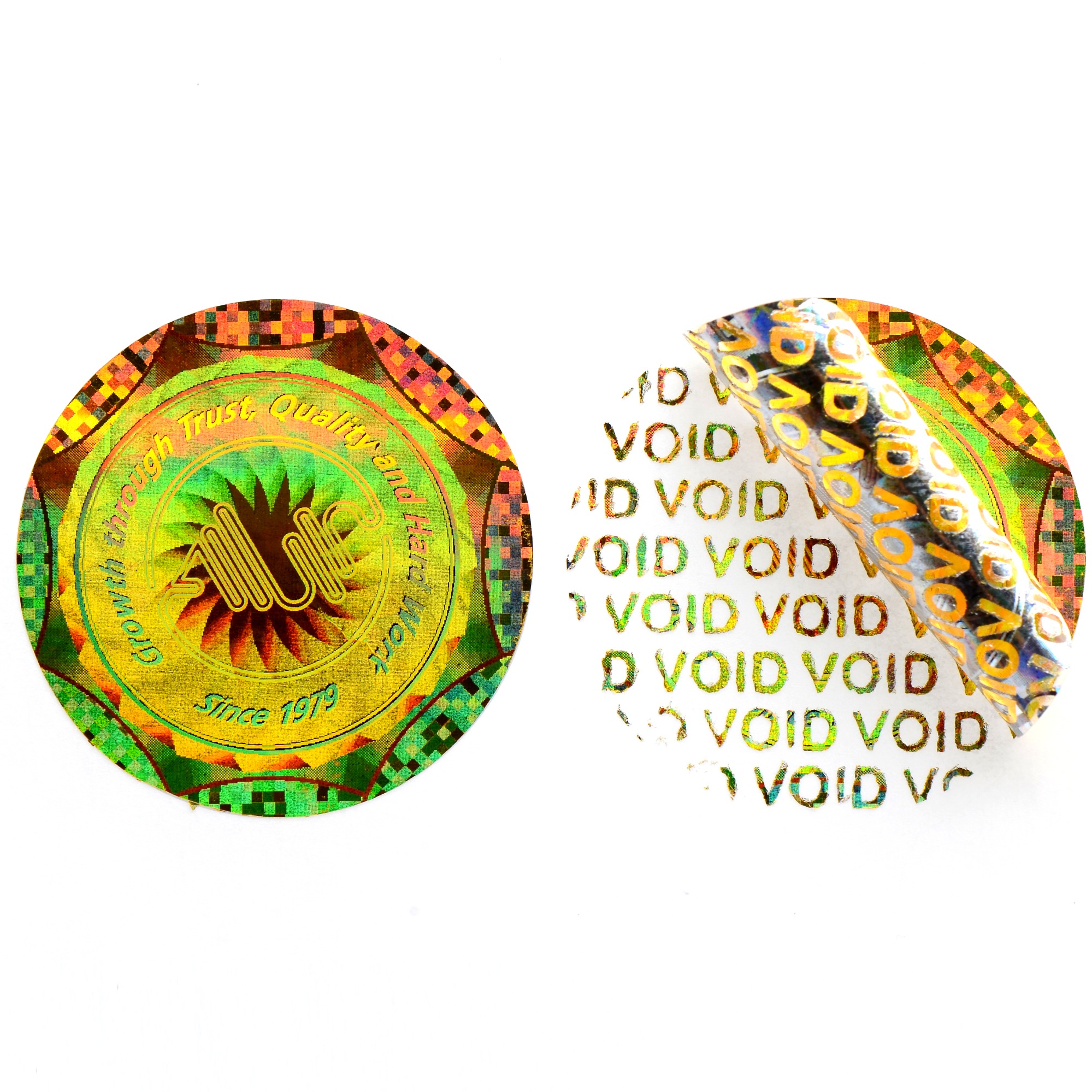 Tamper Evident Holo Stickers