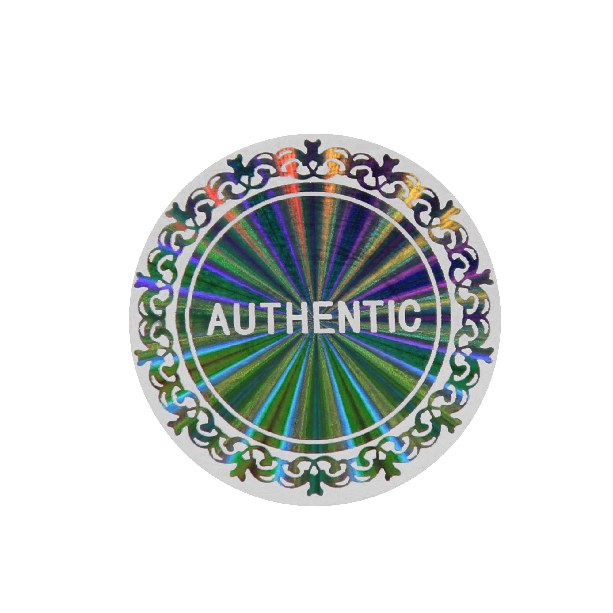 Custom wash aluminum hologram sticker demetallized hologram