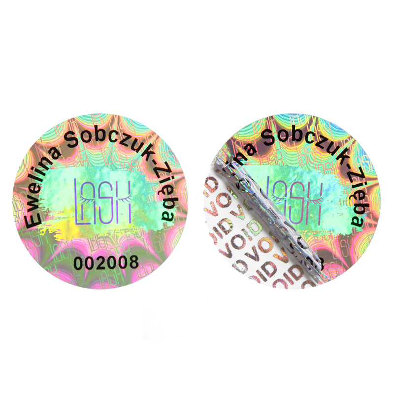Tamper evident hologram void sticker label