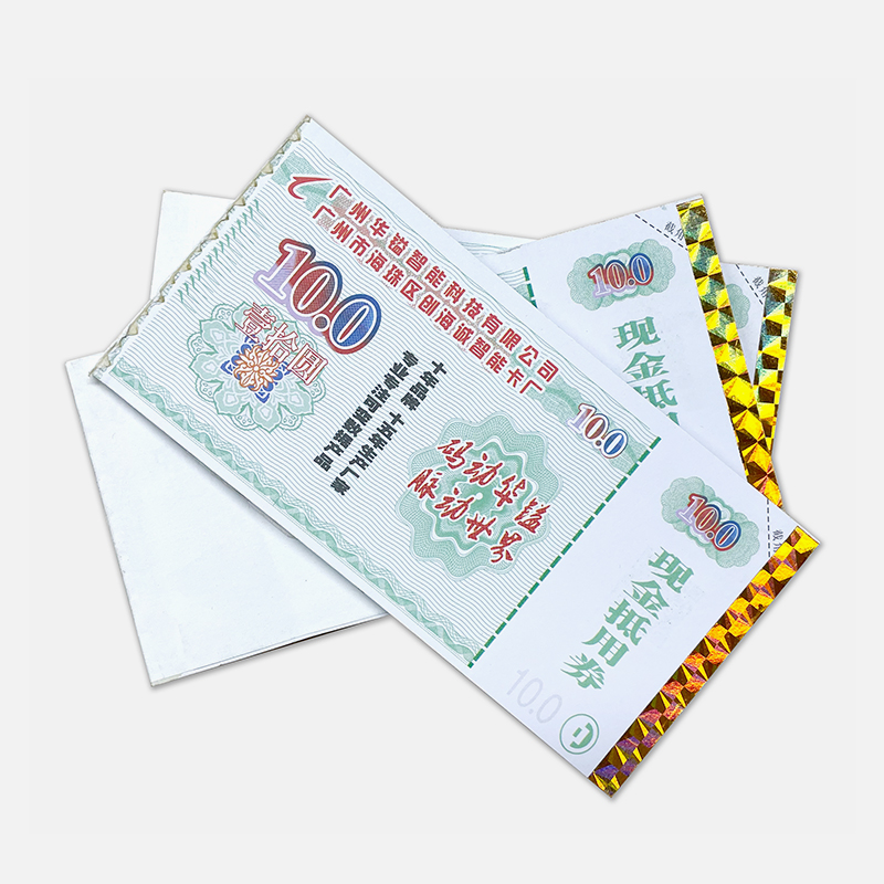 Hologram Strip label for ticket