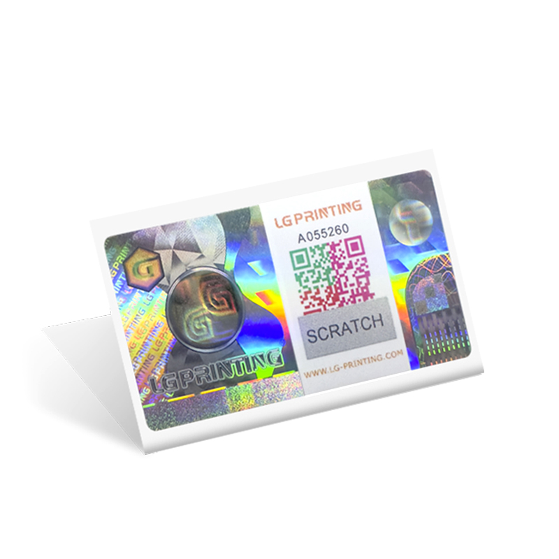 QR code hologram sticker