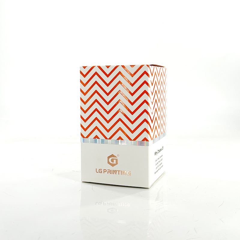 Product paper boxes with Holographic strip label for high end product packing