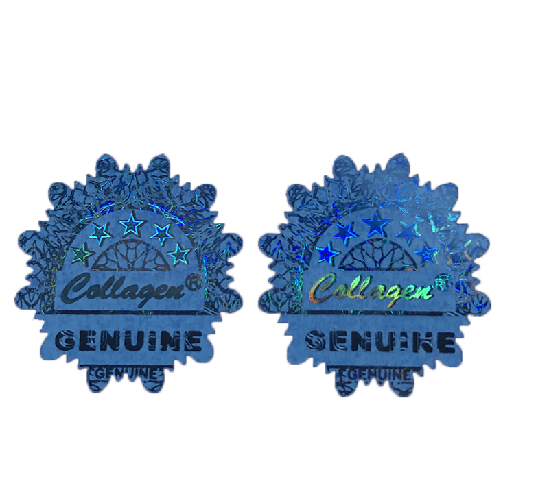 Custom wash aluminum hologram sticker demetallized hologram