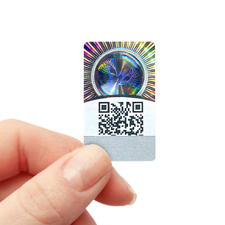 3D Scratch Off hologram Sticker label