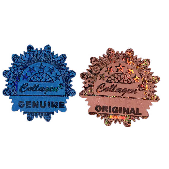 Custom wash aluminum hologram sticker demetallized hologram