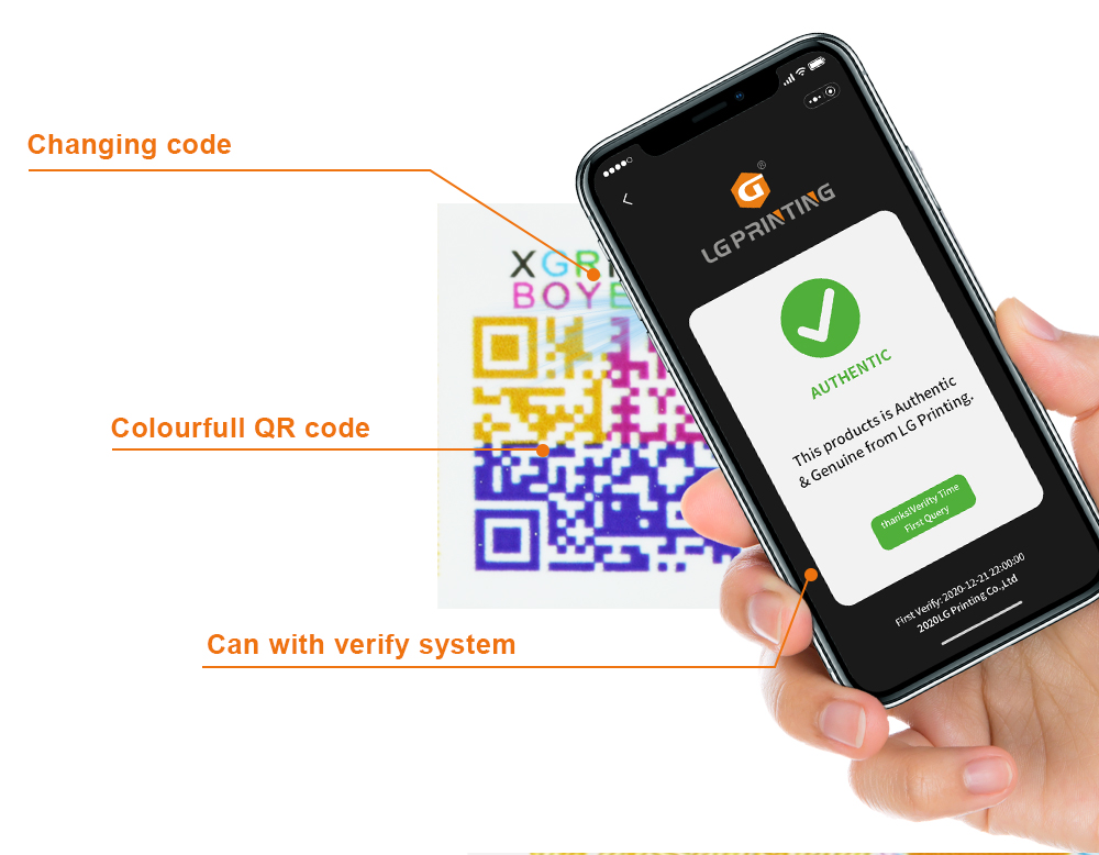Anti-Counterfeit Label Sticker Printing With Tracking System