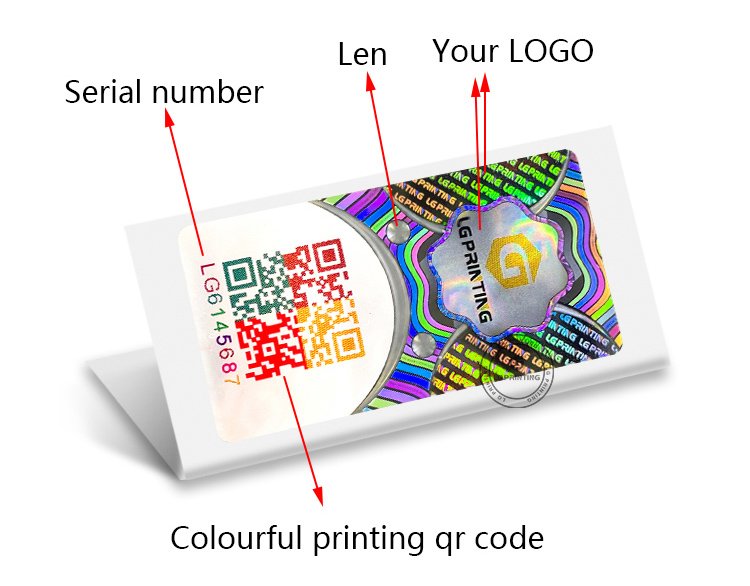 QR CODE HOLOGRAM STICKER